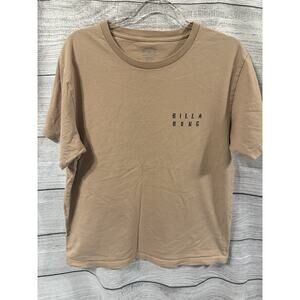Billabong Kuwait Tan Beige Graphic Tee Size Extra Large